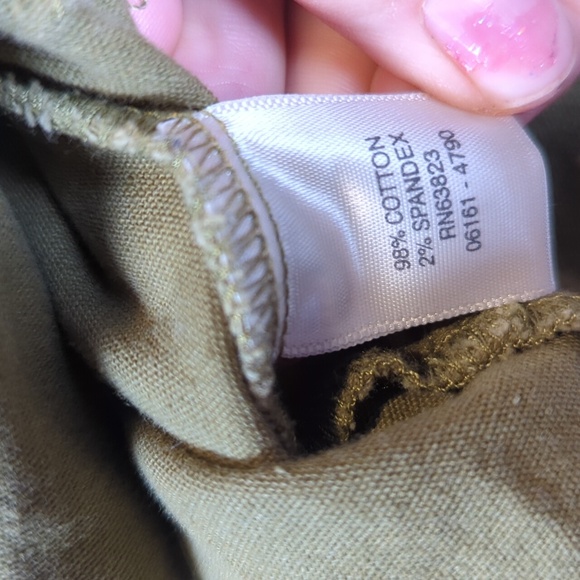 Christopher & Banks Olive Green Stretch Button Jacket S - Picture 6 of 7